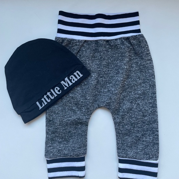 Adorable “Little Man” Hat and Pants - Picture 2 of 4